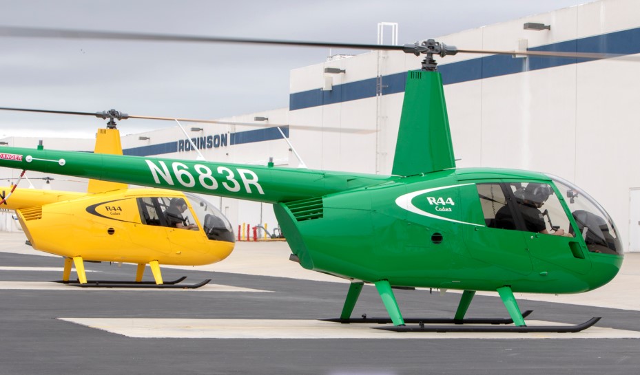 Two R-44 Cadet helicopters delivered to the University of North Dakota