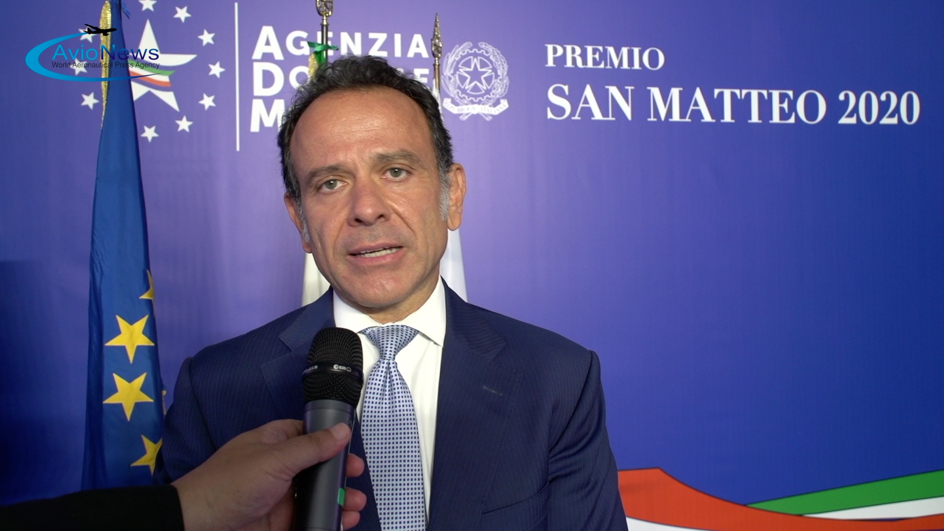 Il direttore di ADM, Marcello Minenna, intervistato da AVIONEWS durante il Premio San Matteo il 21 settembre 2020