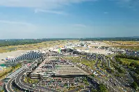 Air view of the Cologne-Bonn Airport