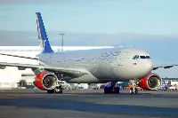 Un Airbus A330-300 SAS Scandinavian Airlines in una foto d'archivio