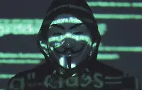 An activist of the hacker group Anonymous
