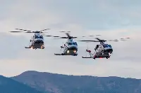 AW helicopters in flight