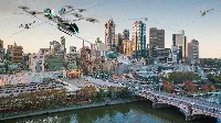 EmbraerX: Electric Vertical Takeoff and Landing Vehicle (eVTOL) over Melbourne