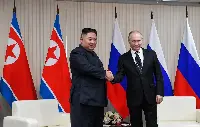 North Korean leader Kim Jong Un and Russian President Vladimir Putin