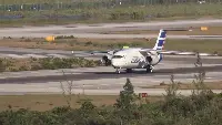 Antonov An-158 aircraft on a runway