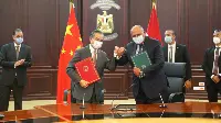 Sign of cooperation agreement between China and Egypt