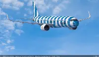 Airbus airplane of Condor in flight