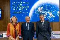 Domitilla, Enzo e Lorenzo Benigni al convegno "Cyber e spazio: abilitanti per operazioni multidominio" svoltosi a Roma il 18 luglio 2023 presso il Segretariato generale della Difesa/Direzione nazionale armamenti