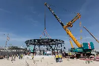 Building the rotorcraft terminal for "Expo 2020 Dubai" (in October 2021) started