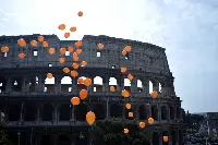 The Colosseum in Rome. The city celebrates tomorrow Saints Peter and Paul