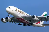 Aereo A-380 in volo di Emirates