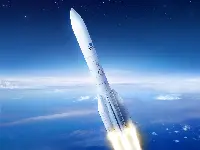 Ariane 64 version of the Ariane 6 launcher, with four solid boosters