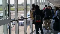 Passengers boarding at the "Vincenzo Bellini" airport in Catania-Fontanarossa