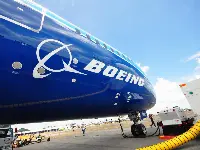 Boeing logo on an aircraft