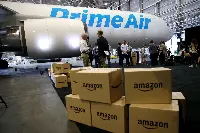 A B-767F of Amazon Air