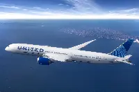 Aereo B-787 Dreamliner in volo di United Airlines