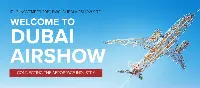"Dubai Airshow 2019" logo, event from November 17 to 21 in Dubai, UAE
