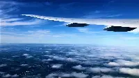 Ala d'aereo in volo