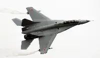 A MiG-35 aircraft during a flight