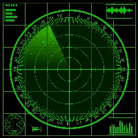 A graphic representation of radar