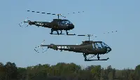 Two Enstrom 480B turbine helicopters