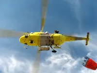 Helicopter involved in rescue operations