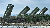 Four S-400 anti-aircraft system