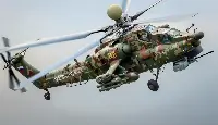MI-28NE helicopter in flight