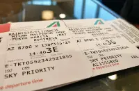 Biglietto aereo Alitalia
