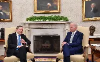 The meeting between the Italian and U.S. presidents, Mario Draghi and Joe Biden, at the White House
