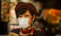 Woman with a mask