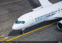 Airbus A-220/300 on Toulouse Airport runway