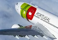 Aereo in volo di Tap Air Portugal