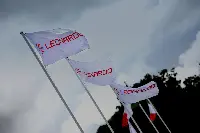 Leonardo flags at its headquarters