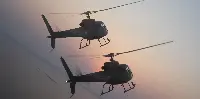 Helicopters in flight of the Braziliana Air Force