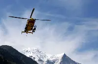 Elicottero del 118 in montagna