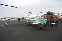Piaggio P-180 plane of Italian Forester