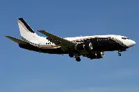 A Boeing 737-524 of the lituanian carrier KlasJet