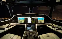 Legacy 450 airplane cockpit