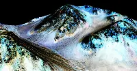 Presence of salt water on the Mars