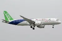 The Chinese Comac C-919 aircraft