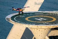 Pilot Luke Czepiela's feat of landing Cub Crafters Carbon plane on a heliport