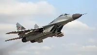 A Mikoyan-Gurevich MiG-29 fighter aircraft of Serbian Air Force