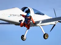 First launch in history from an electric plane