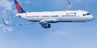 Airbus' aircraft in flight of Delta Air Lines