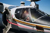 HH Sheikha Mozah Bint Marwan Al Maktoum first woman to pilot AW-609 tiltrotor (airplane-helicopter)