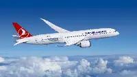 Aereo di Turkish Airlines in volo