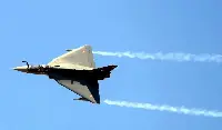 The HAL-Tejas combat aircraft of the Indian Air Force