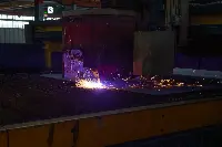 The steel cutting of the first of two new-concept gas powered ships (Liquified Natural Gas – LNG) for TUI Cruises, a joint-venture between TUI AG and Royal Caribbean Cruises