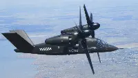 A Bell V-280 Valor tilt rotor during a flight